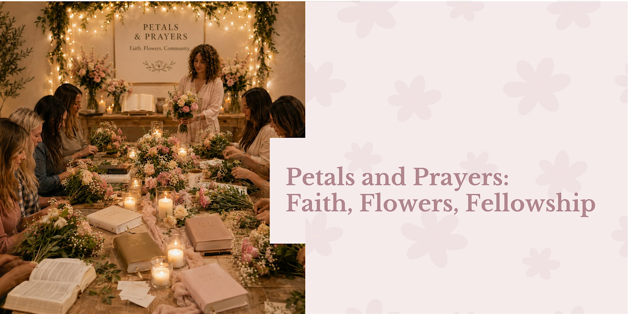 Prayers and Petals - Flower Craft, Bible Study, Fellowship