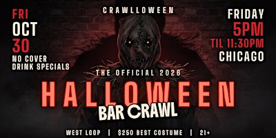 Chicago Friday and Saturday Halloween Bar Crawl - West Loop - Fri, Oct 30