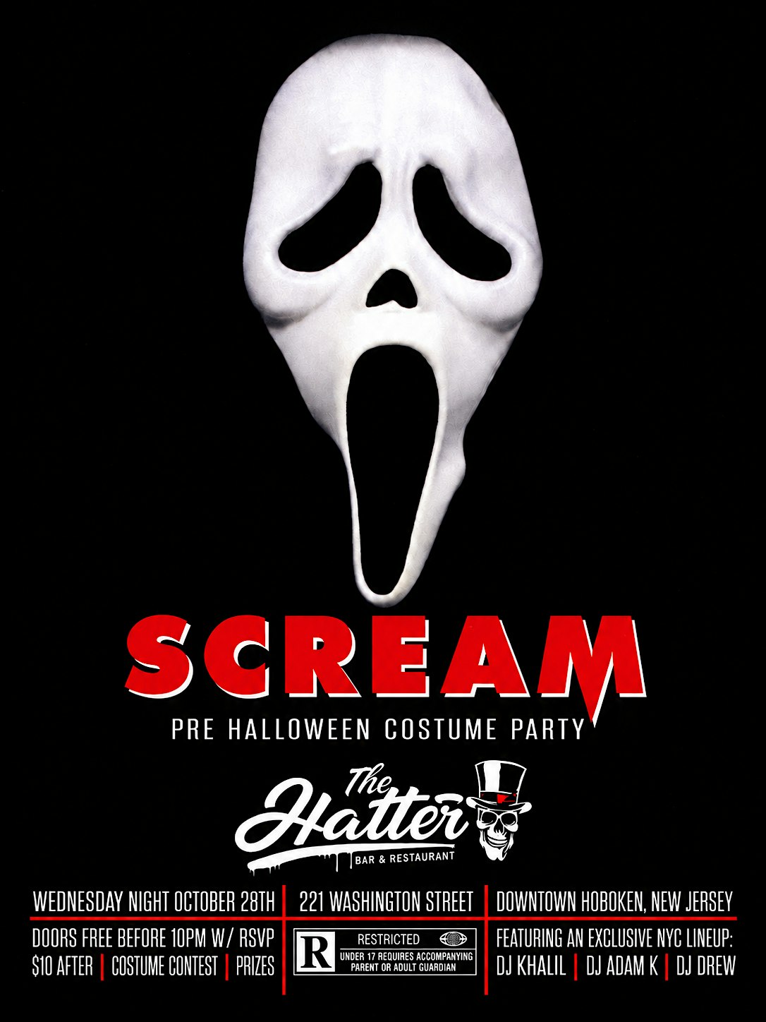 Halloween Pregame at Maddhatter | NYC DJs Khalil & Friends