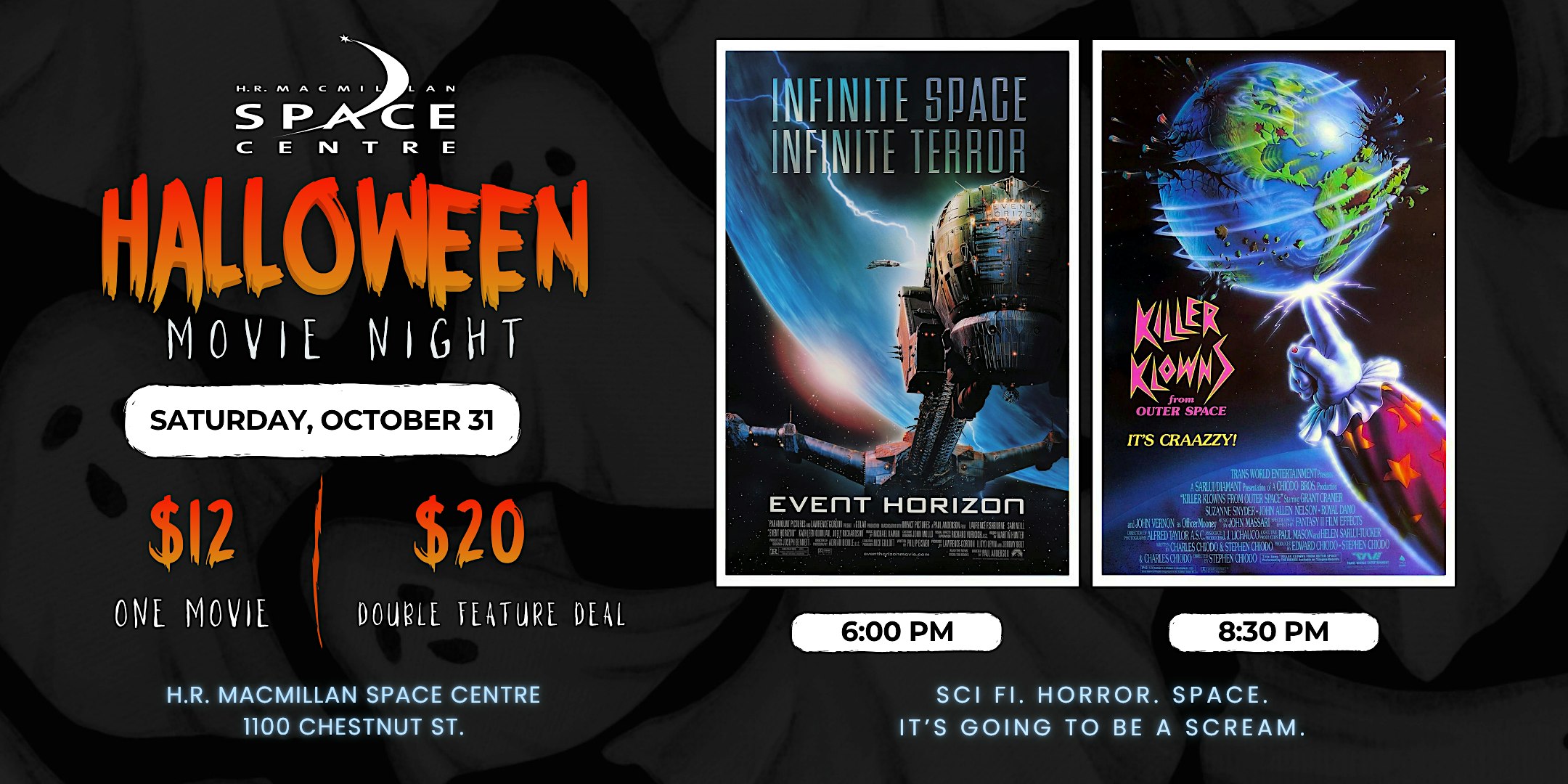 Halloween Movie Night at the Space Centre