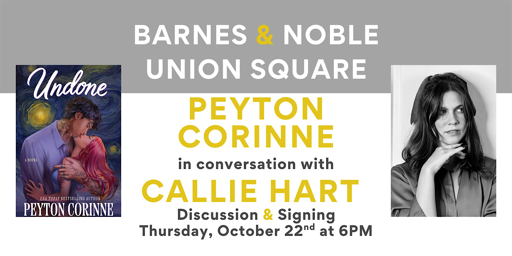 Peyton Corinne discusses UNDONE at B&N Union Square