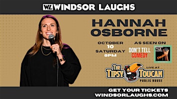 Hannah Osborne LIVE Comedy At Tipsy Toucan (Oct 10th)
