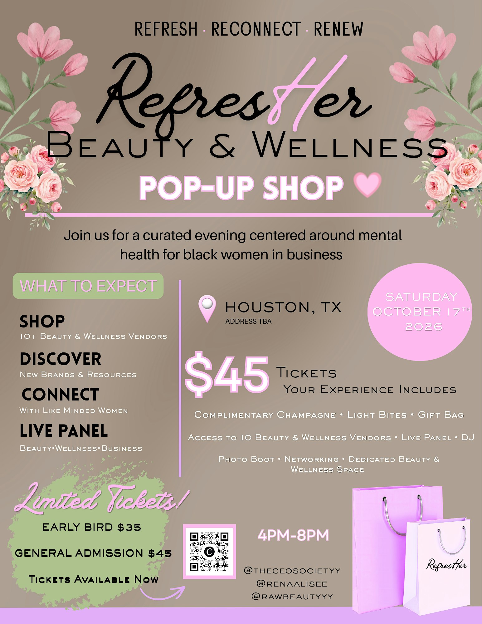 RefresHer Beauty & Wellness Pop-Up Shop