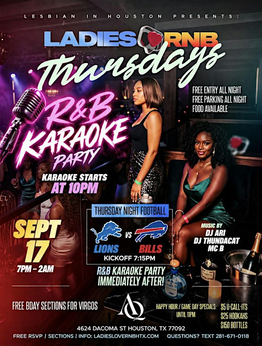Ladies Love R&B Karaoke Thursdays For Women Who Love Women
