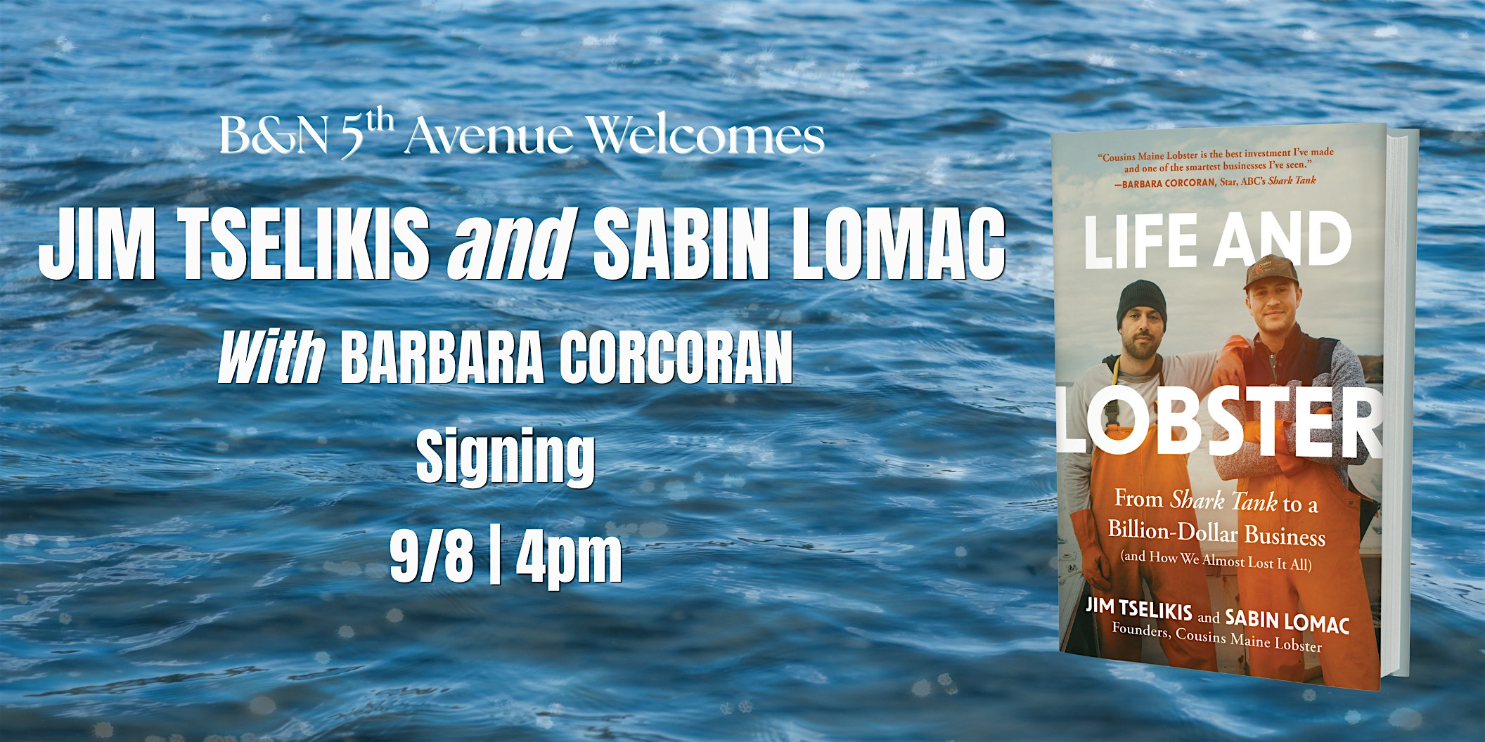 Signing  for LIFE AND LOBSTER @ B&N 5th Ave, NYC!