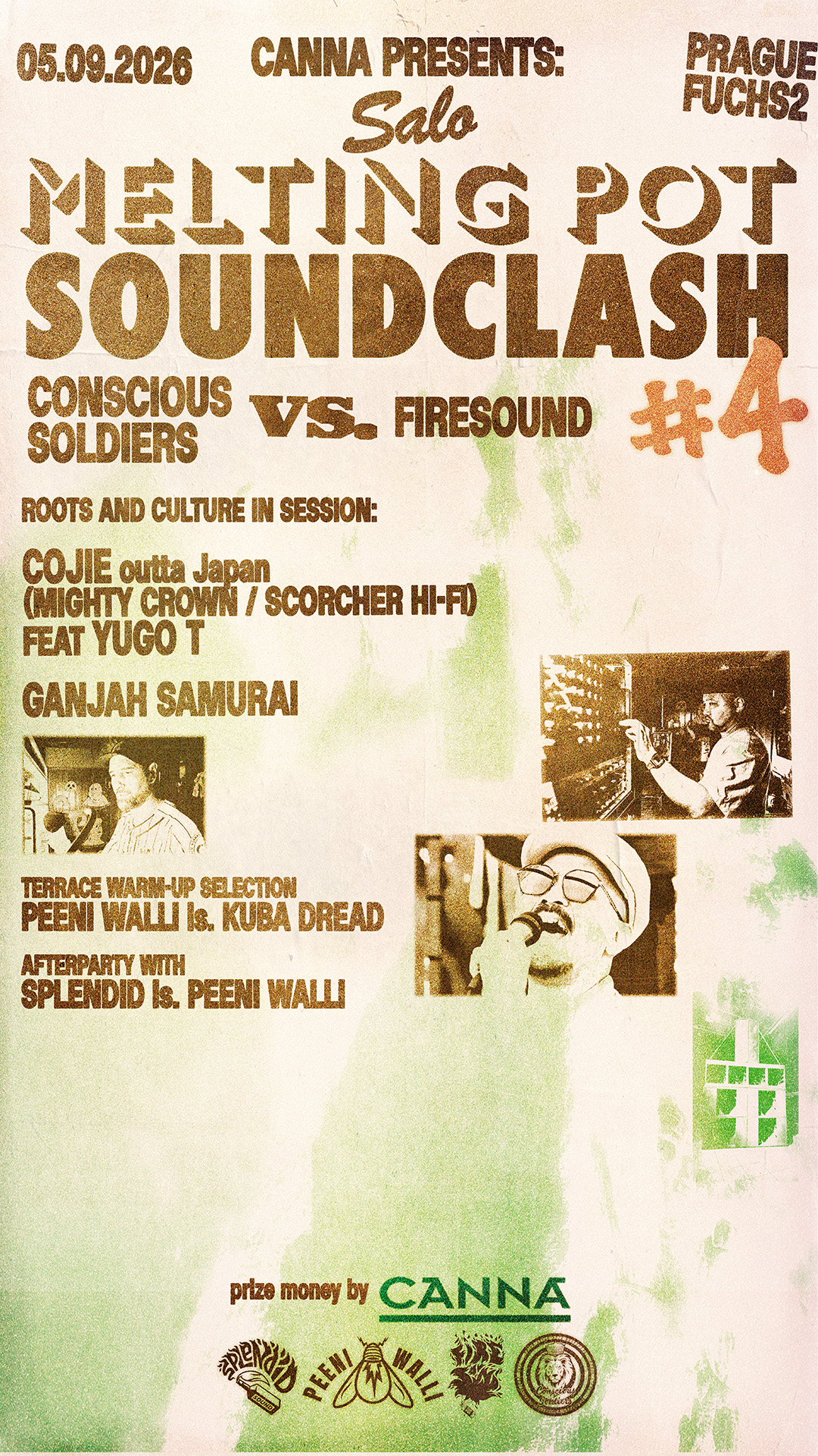 CANNA presents MELTING POT SOUNDCLASH: Conscious Soldiers vs Firesound