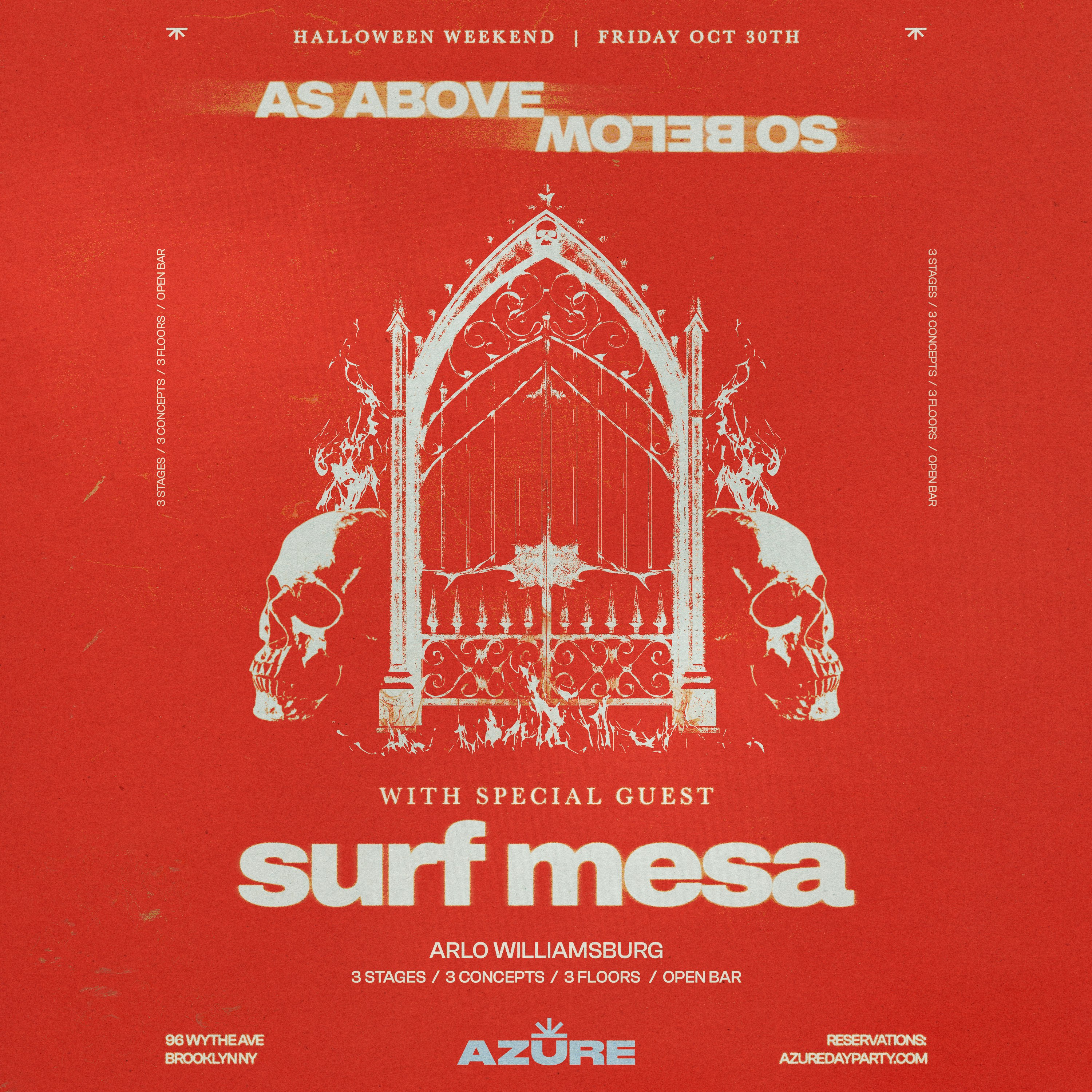Azure Presents As Above So Below - Halloween Weekend 10/30
