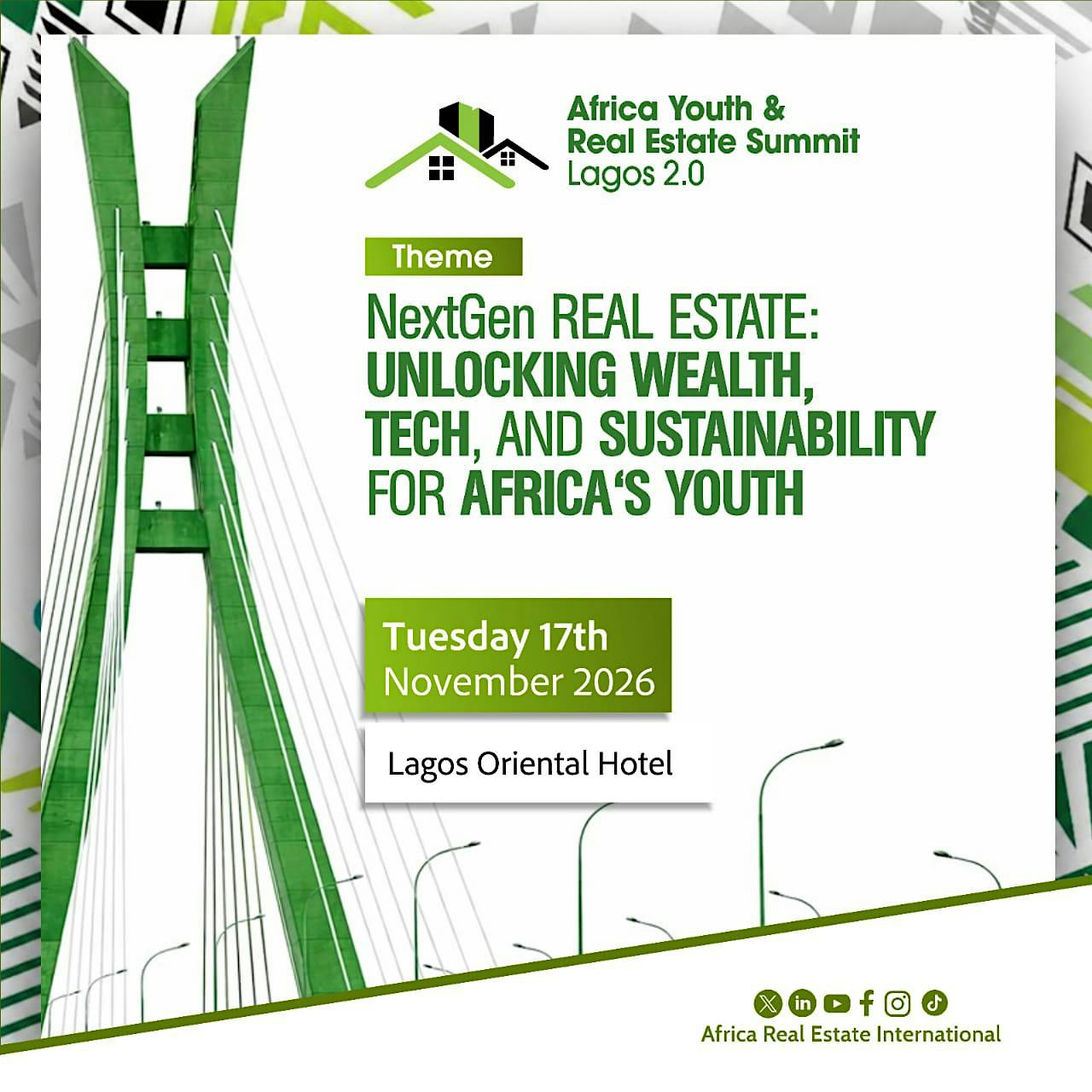 Pre-registration, African Youth and Real Estate Summit, Lagos 2026