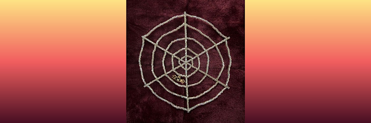 Beaded Spider Webs