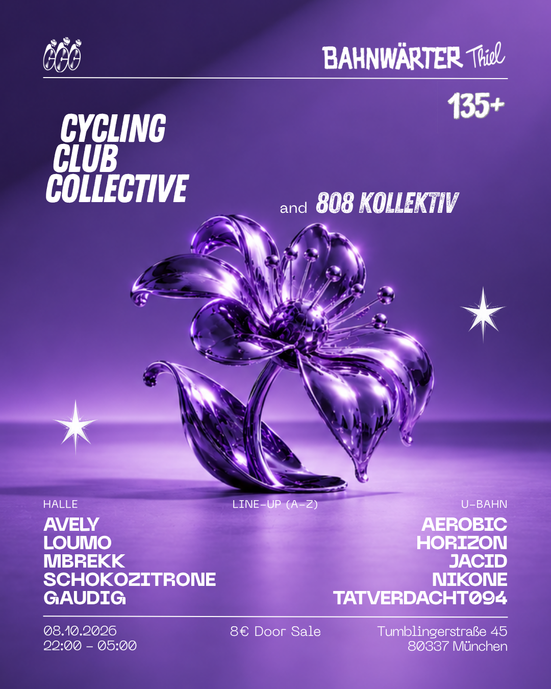 135+ mit Cycling Club Collective & 808 Kollektive