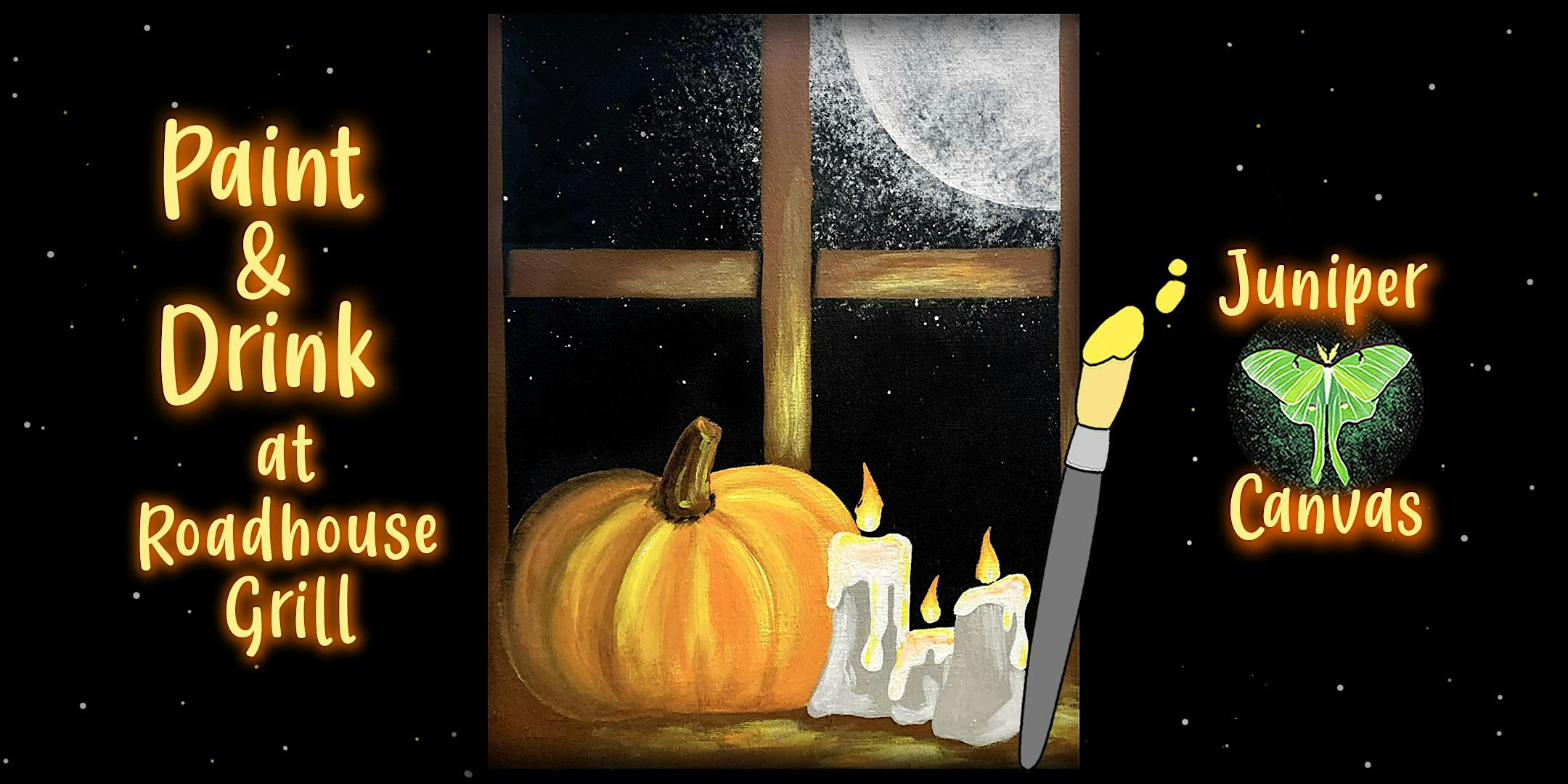 Paint & Drink at Roadhouse Grill: Pumpkin Glow