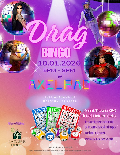 Lazarus House Drag Bingo