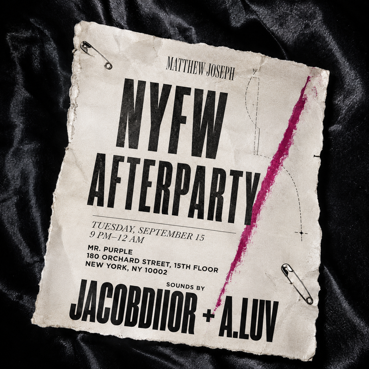 Matthew Joseph  NYFW  Afterparty