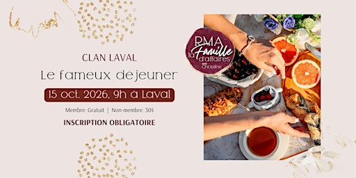 Le fameux déjeuner  - Clan Laval