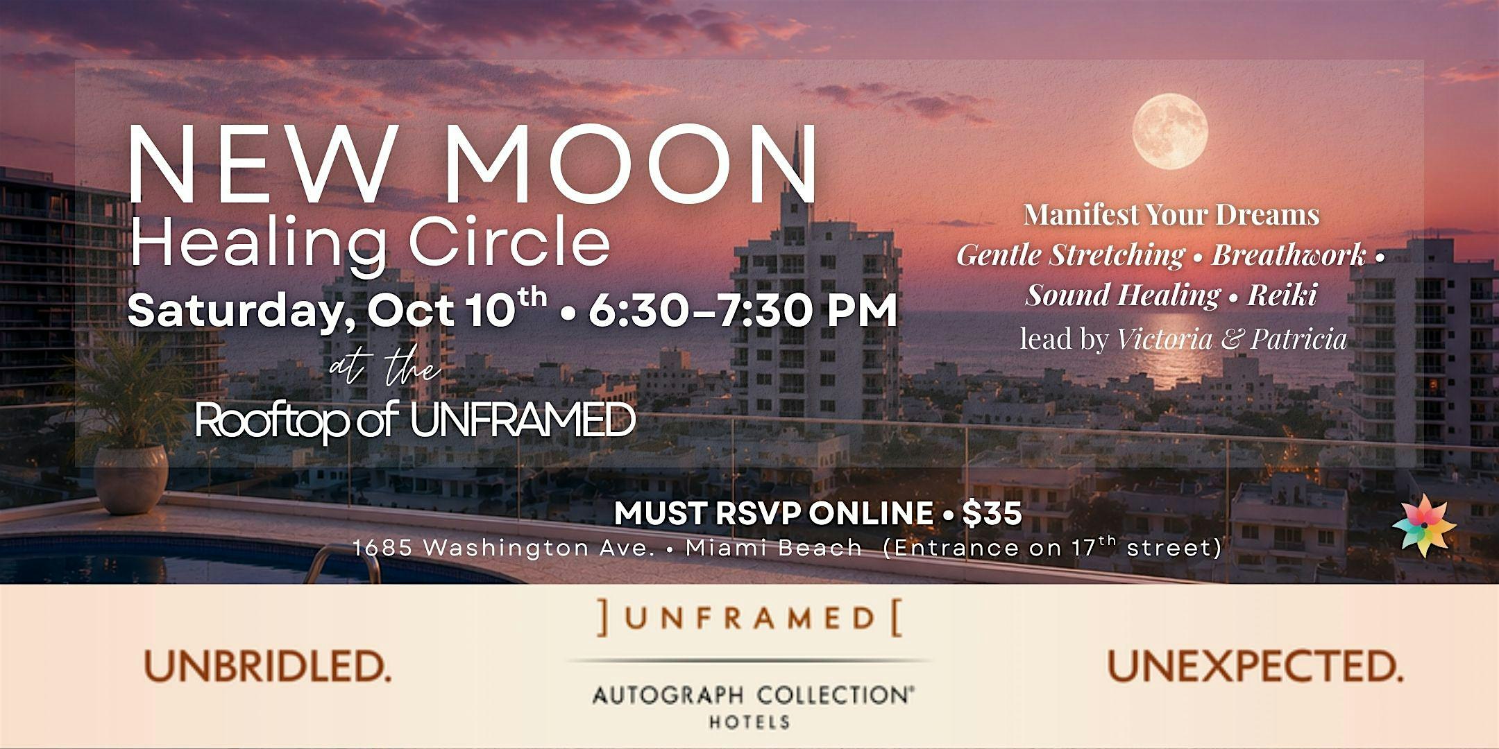 New Moon Healing Circle At Unframed Rooftop