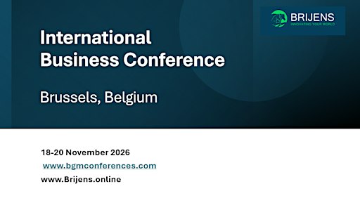 International Business Conference, Brussels Belgium