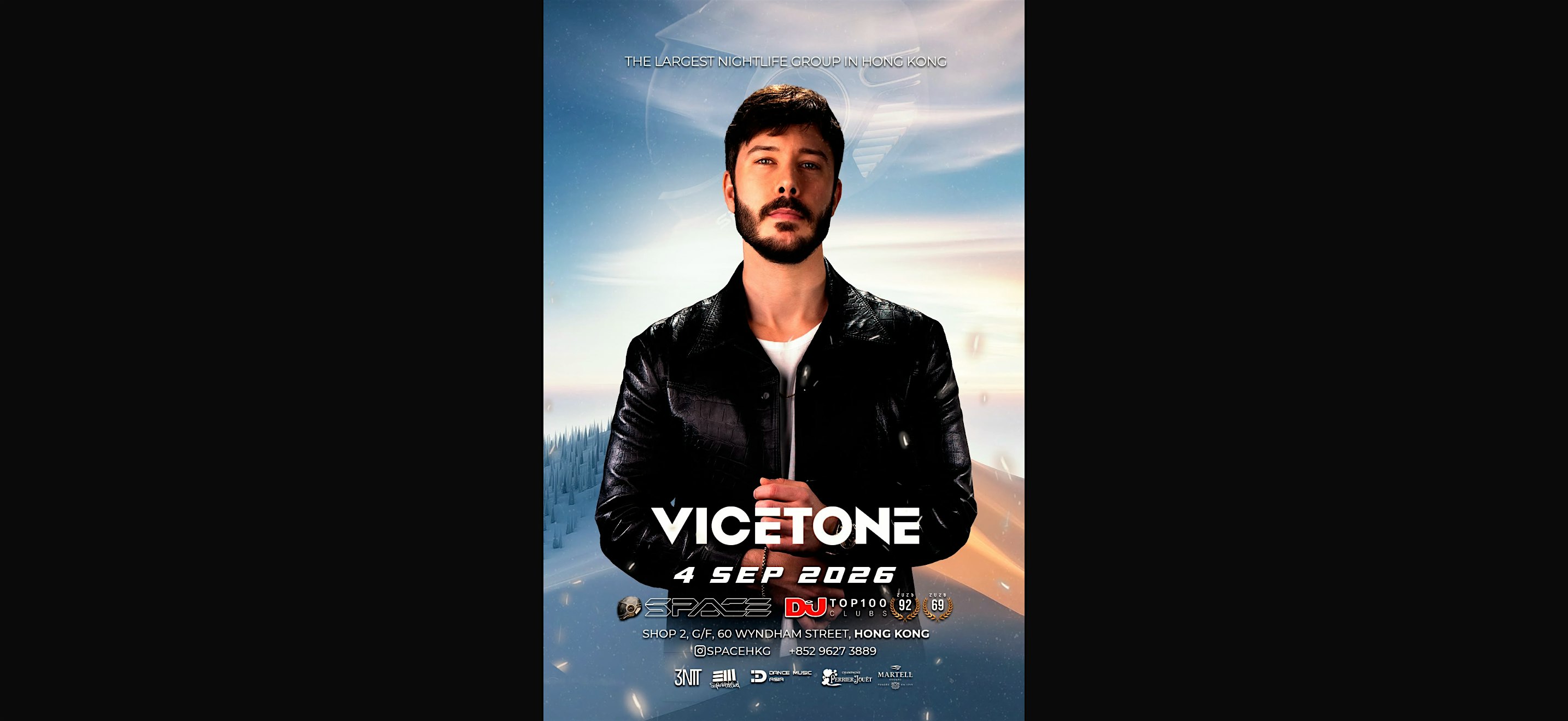 9月4號 大神傳奇DJ @vicetone 即將降臨 Space Club 香港