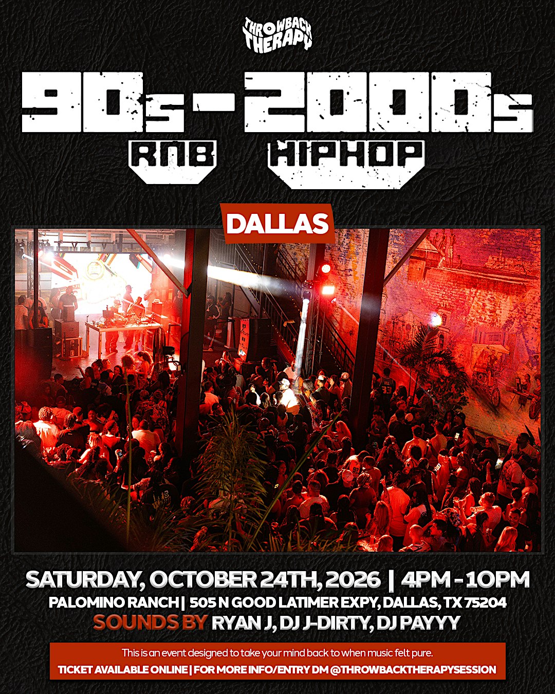 Throwback Therapy DALLAS: 90s + 2000s R&B / HipHop Experience
