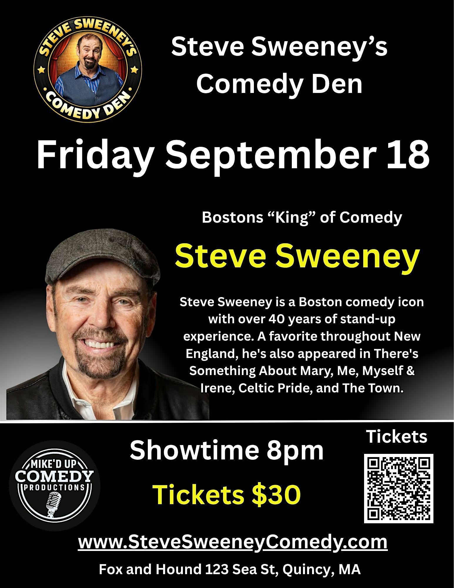 Steve Sweeney at The Comedy Den