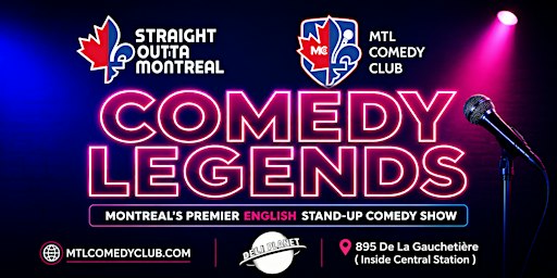 COMEDY LEGENDS – THE # 1 FRIDAY NIGHT ENGLISH STAND-UP COMEDY SHOW