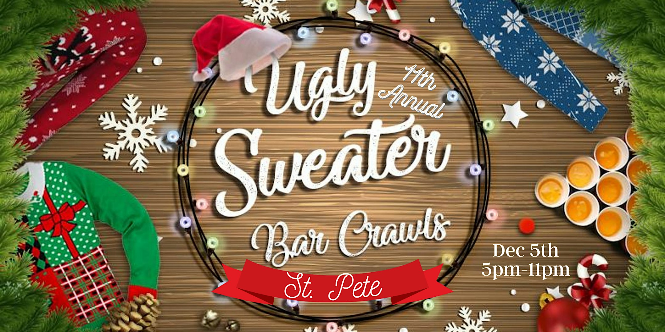 St. Pete Ugly Sweater Bar Crawl: 11th Annual