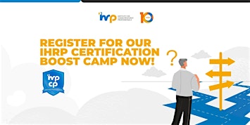 HRP Certification Boost Camp - IHRP-CP (9 October 2026)