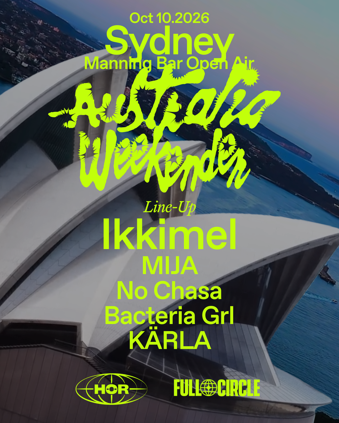 HÖR ON TOUR: Australia Weekender - Sydney