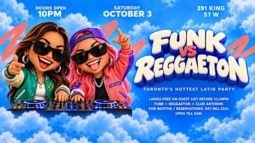 FUNK vs REGGAETON by Que Bonita Saturdays