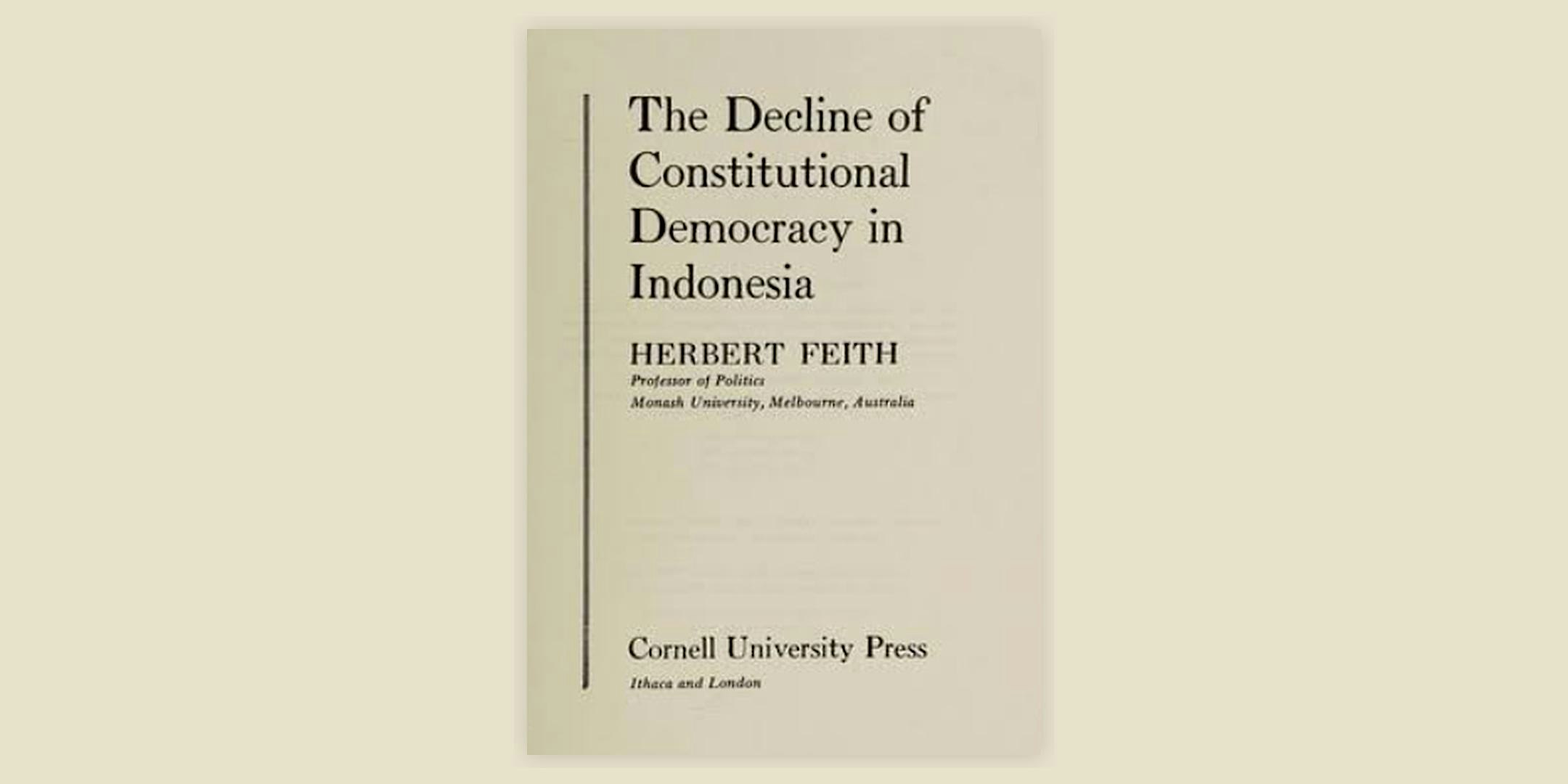 Decline of Constitutional Democracy in Indonesia: translation soft launch!