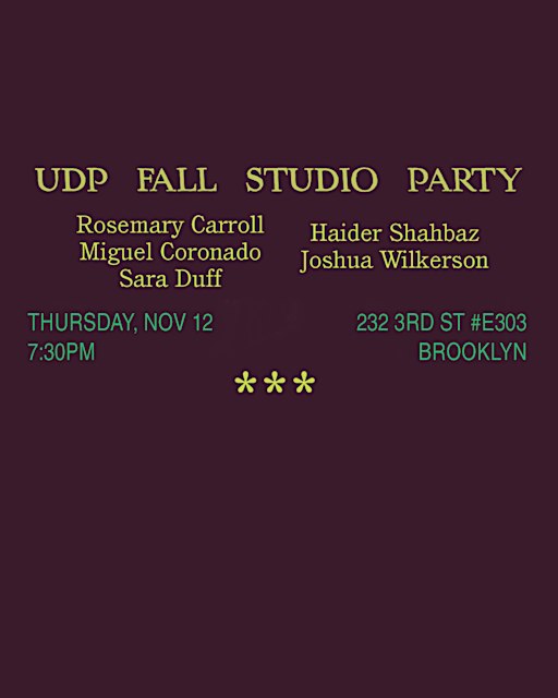 UDP Fall Studio Party