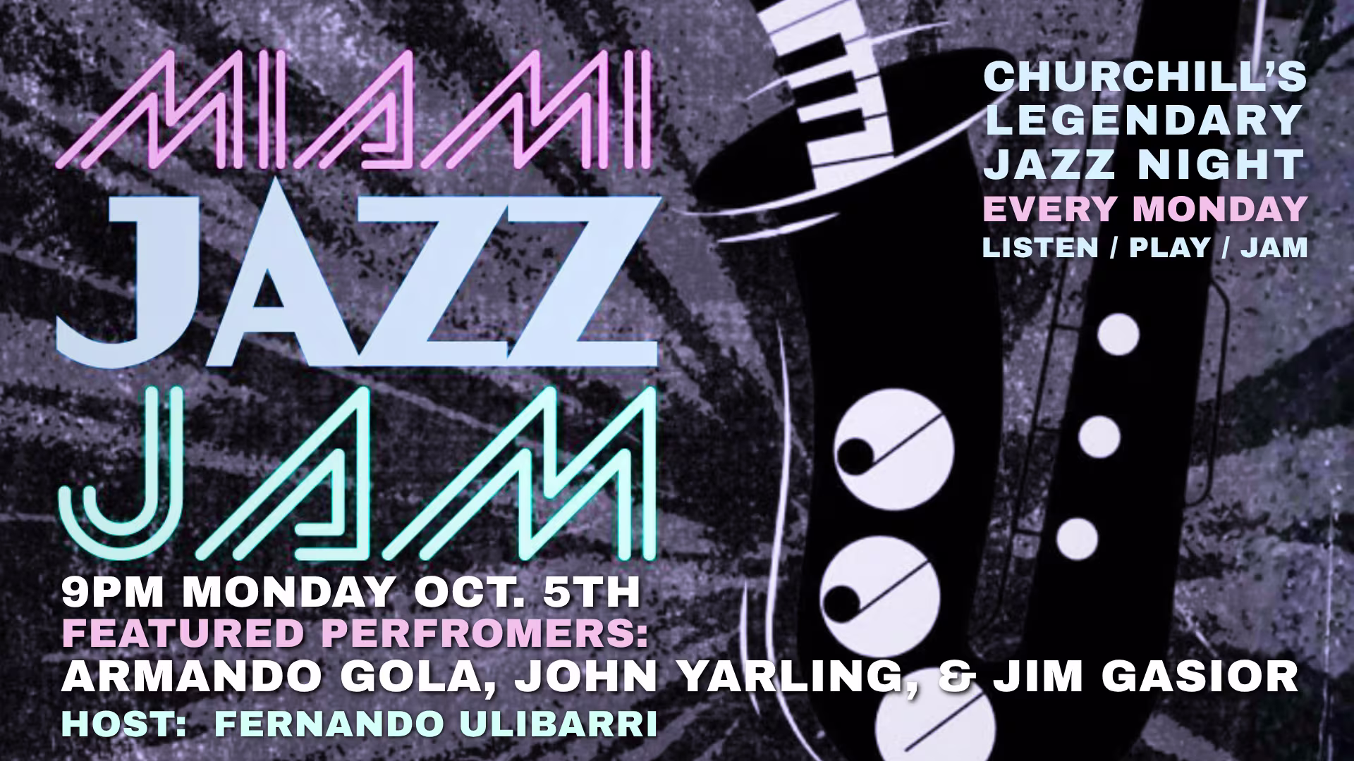 Miami Jazz Jam Every Monday