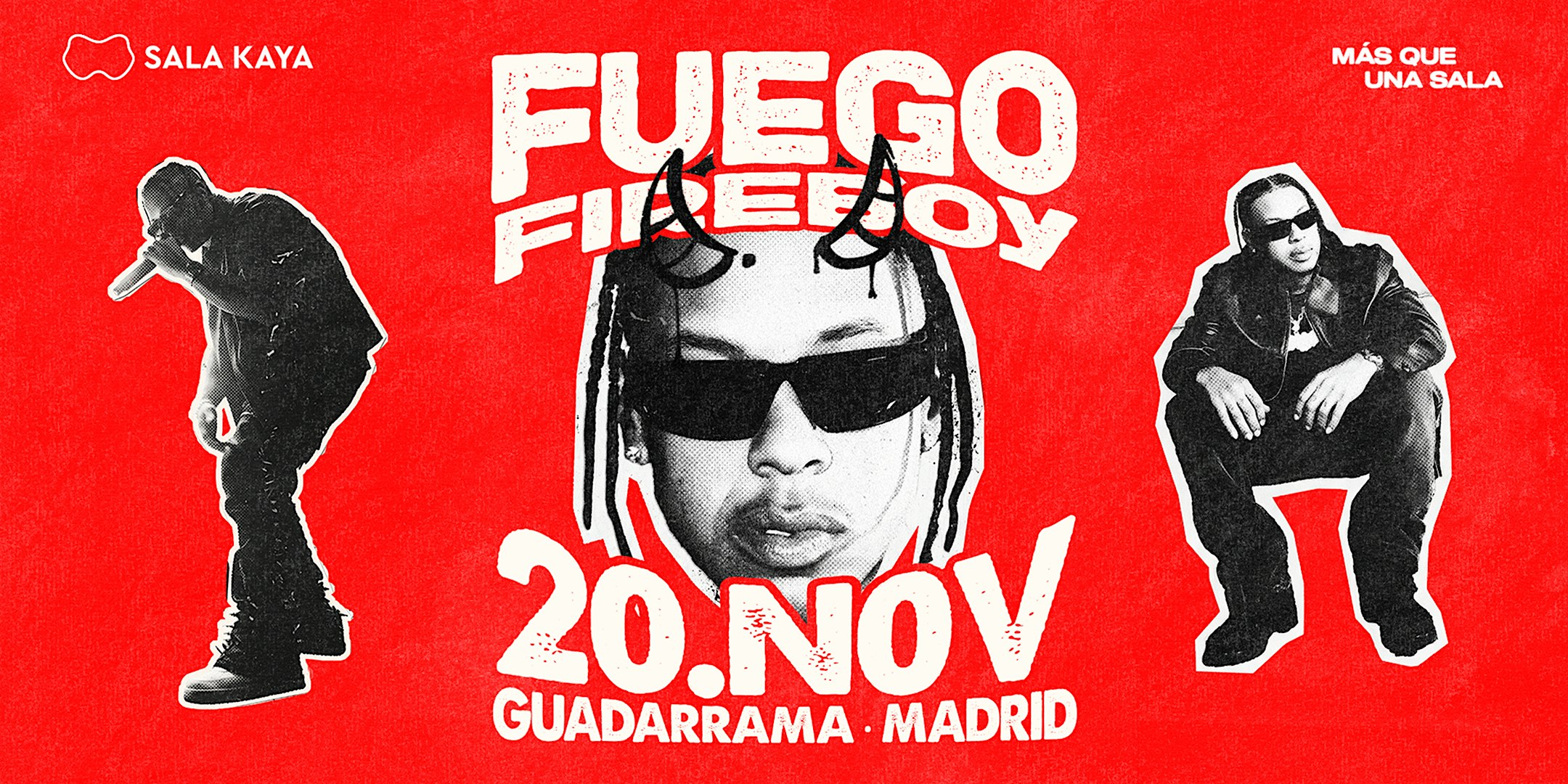 Fuego en  Sala Kaya Guadarrama (Madrid).