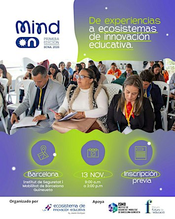 MindON Barcelona 2026:  encuentro de liderazgo educativo no convencional