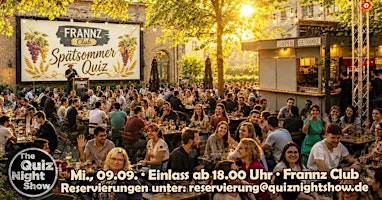Quiz Night #585 - Allgemeinwissen (Spätsommer-Quiz im Biergarten)
