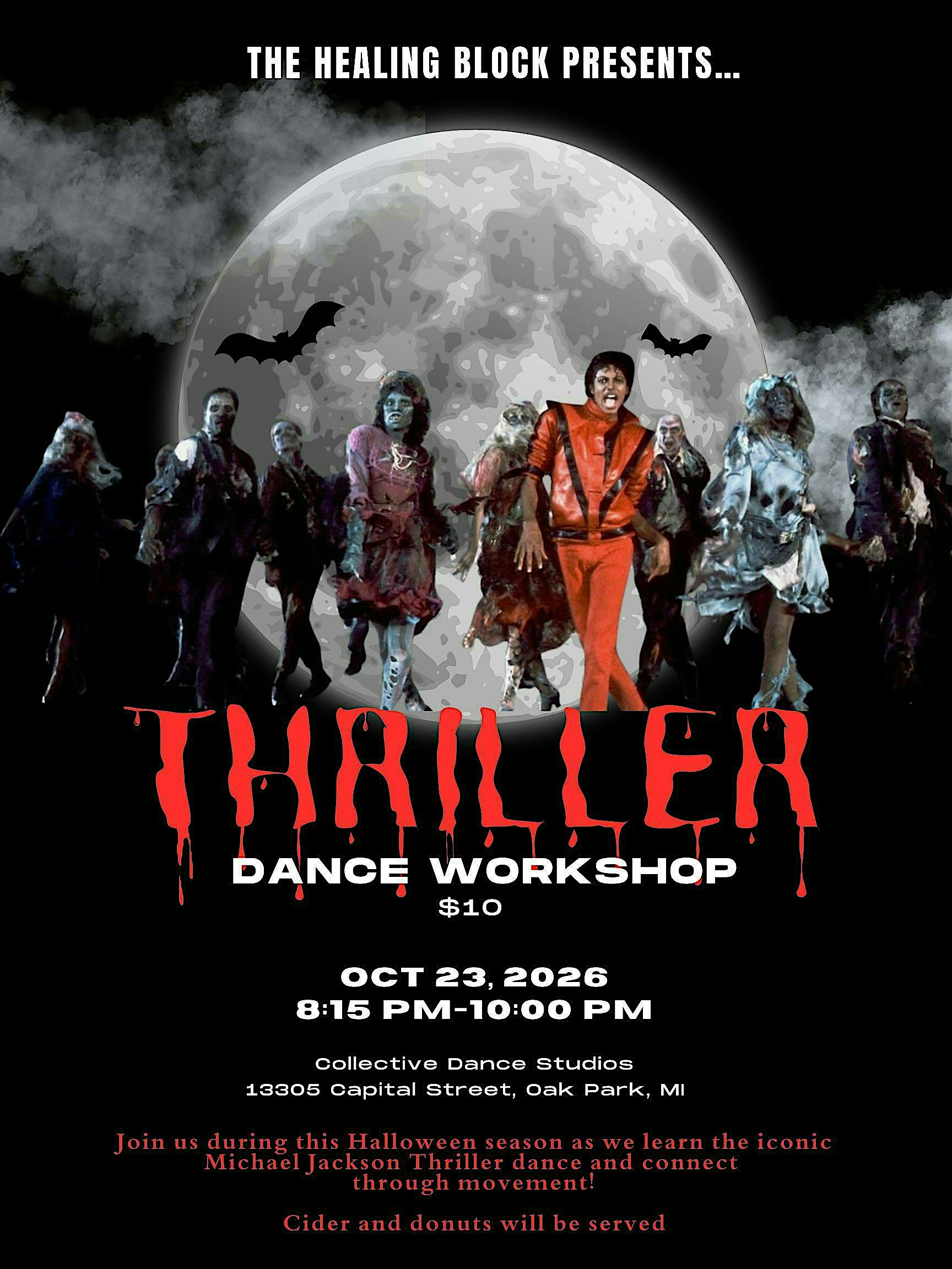 Thriller-Themed Dance Class
