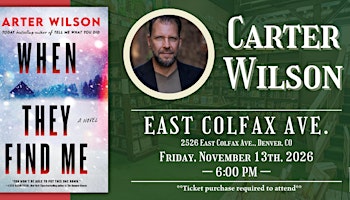 Carter Wilson Live at Tattered Cover Colfax