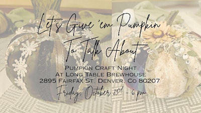 Pumpkin Craft Night