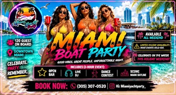 BOAT PARTY MIAMI - PARTY BOAT MIAMI
