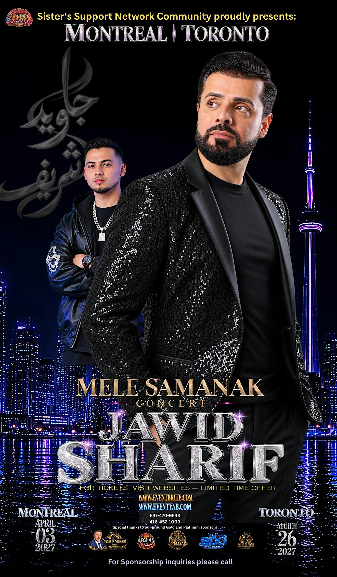 JAWID SHARIF - MELE SAMANAK & CONCERT MONTREAL