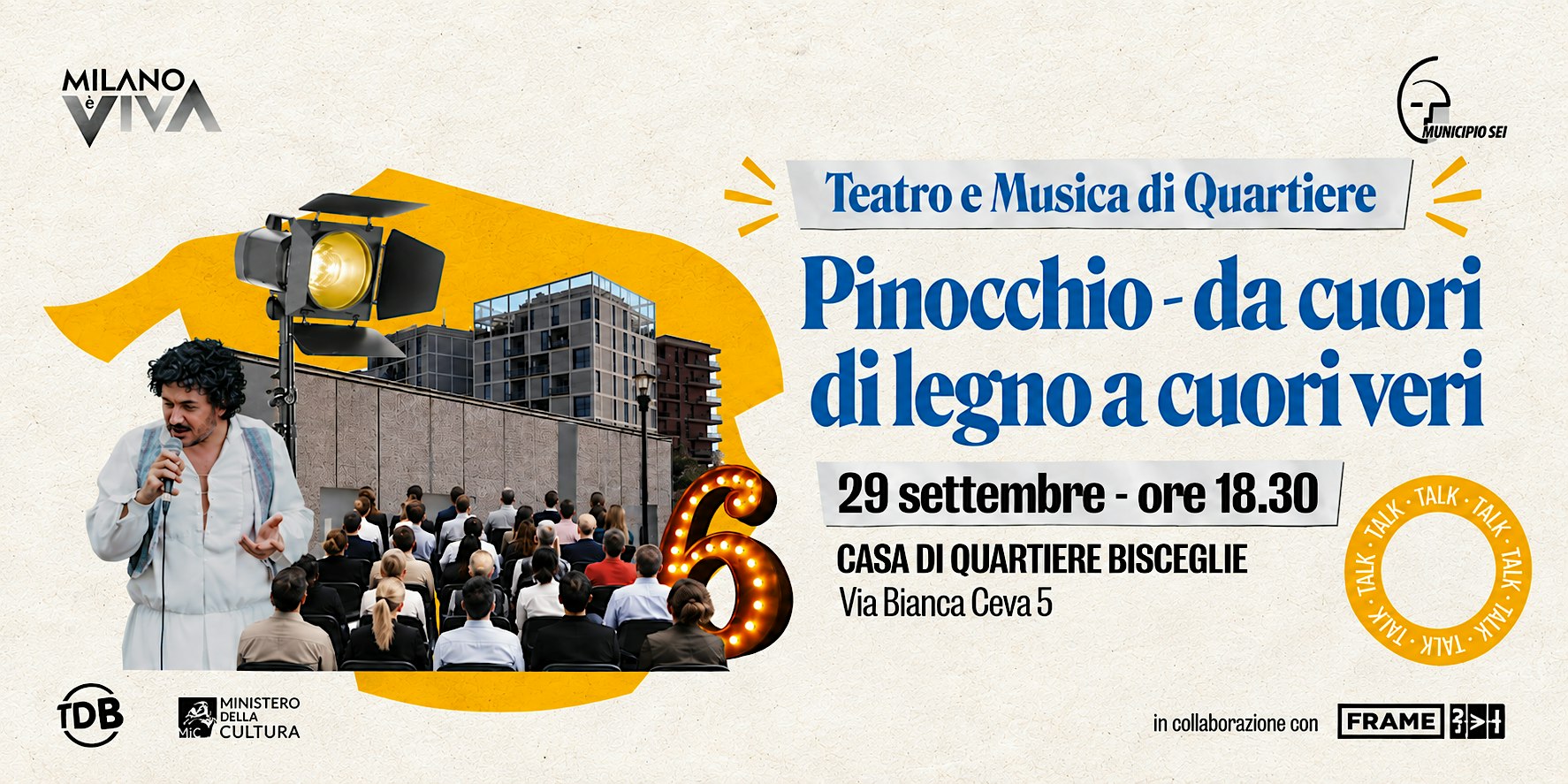 Pinocchio – Da cuori di legno a cuori veri | Talk e Musica dal vivo