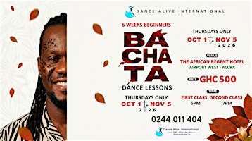 6 Weeks Bachata Lessons