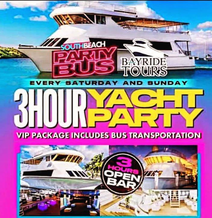 3 Hour Open Bar Mega Yacht Party - Hip Hop Event