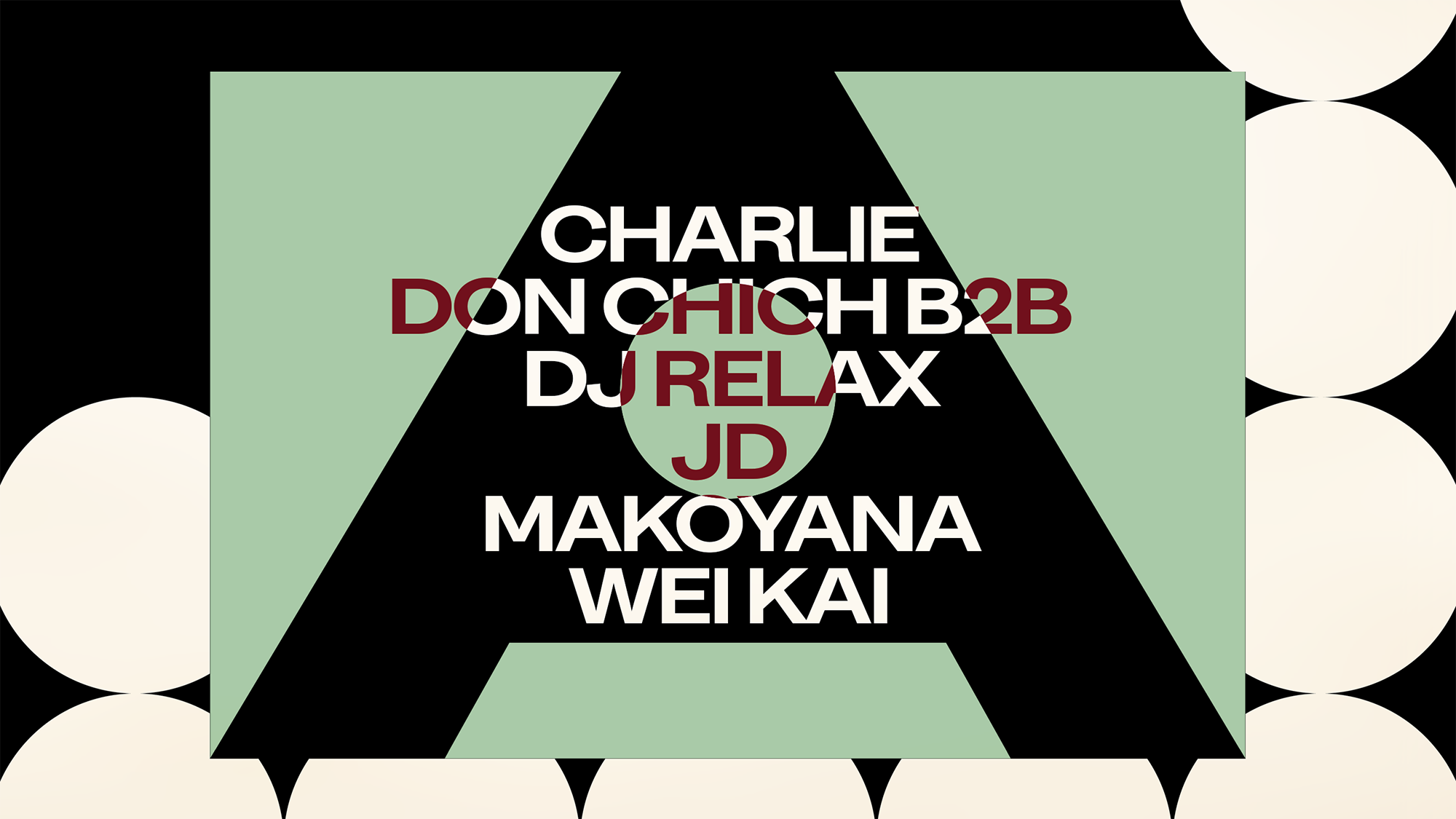 Solace Invites Charlie, Don Chich B2B DJ Relax, JD, Makoyana, Wei Kai
