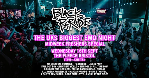 Black Parade - 00s Emo Anthems - Midweek Freshers Special!