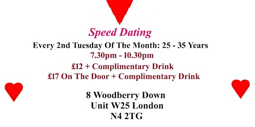 Speed Dating 25 - 35 years Tuesdays