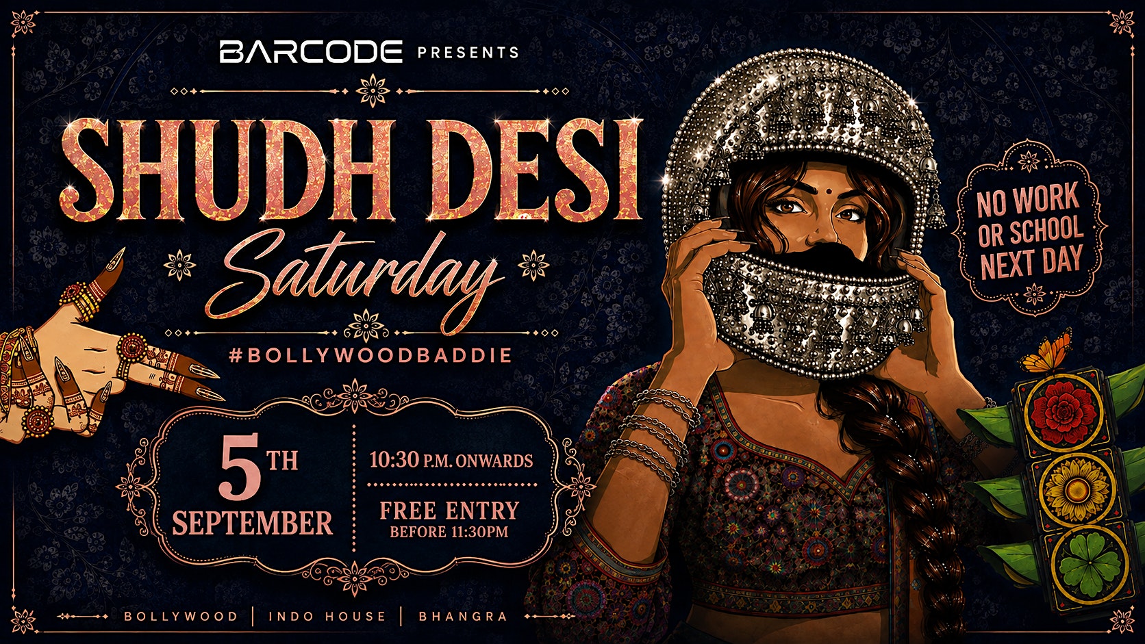 ✨ BOLLYWOOD BADDIE ! FREE ENTRY BEFORE 11:30 PM✨