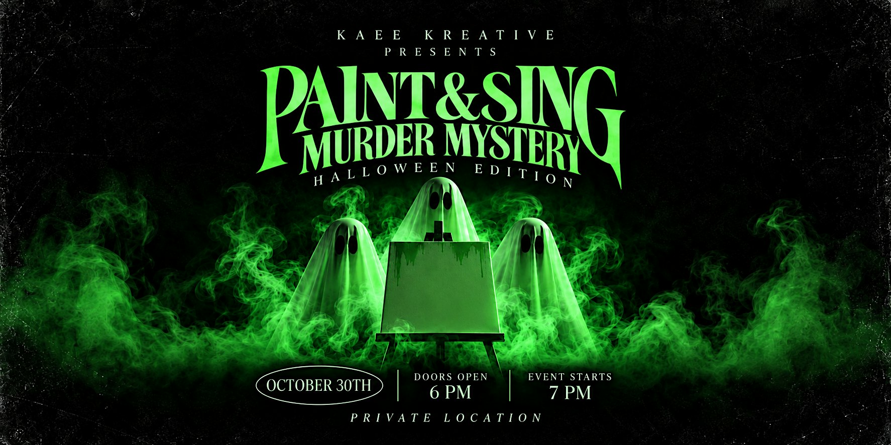 Paint & Sing Murder Mystery Halloween