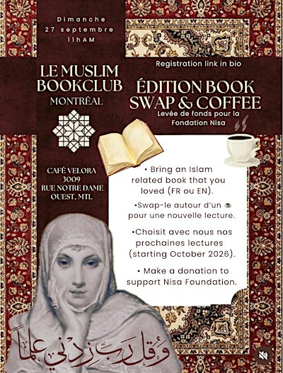 Bookswap & Coffee Fundraiser by Le Muslim Bookclub de Montréal