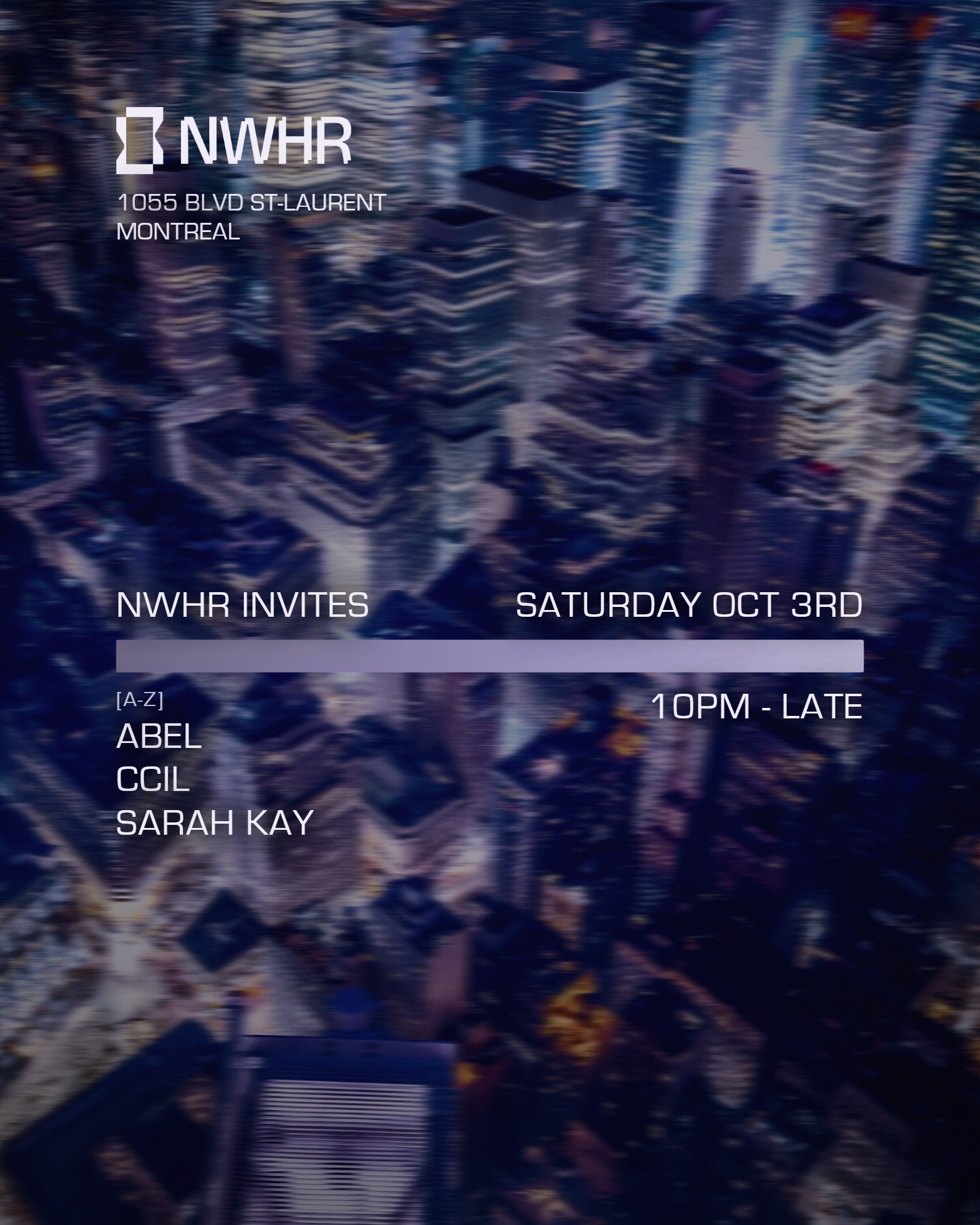 NWHR Invites Abel // ccil // Sarah Kay