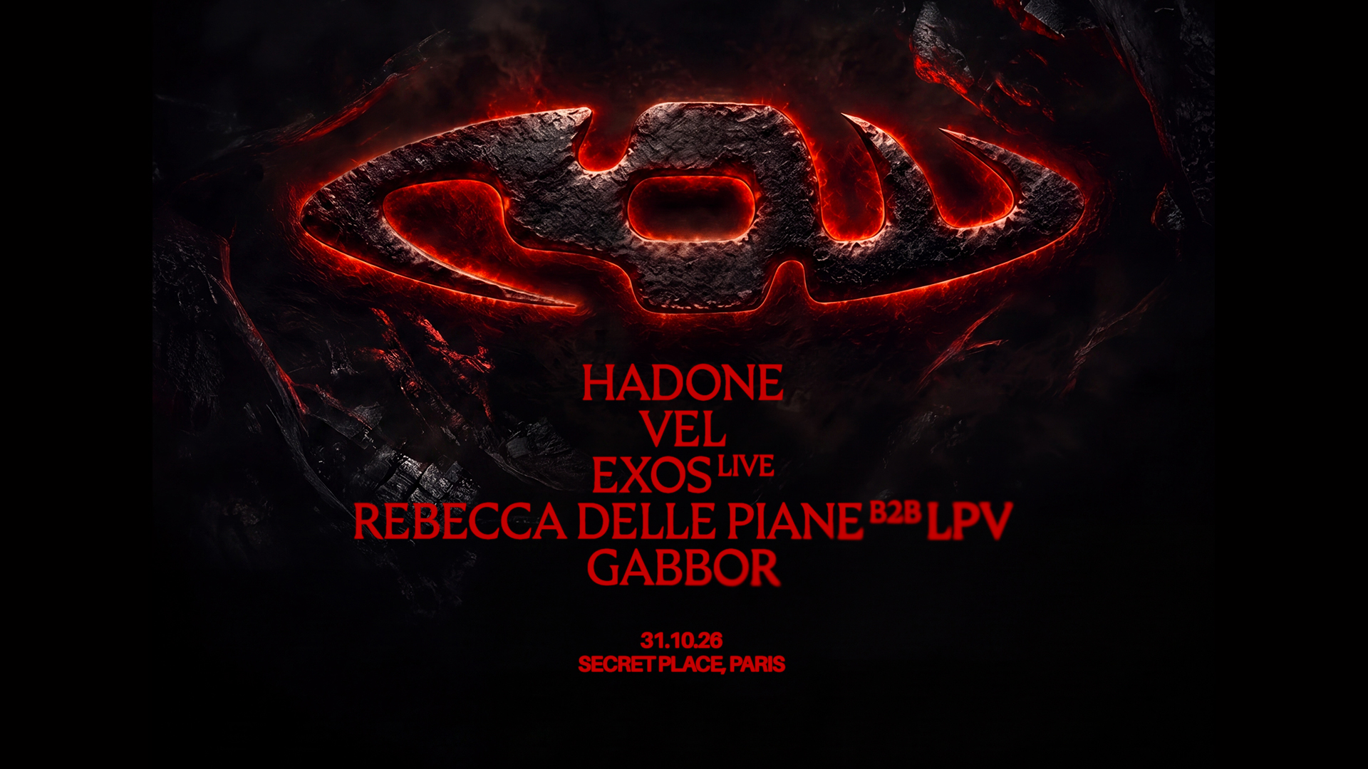 RAW Halloween • Hadone, Vel, Exos live, Rebecca Delle Piane